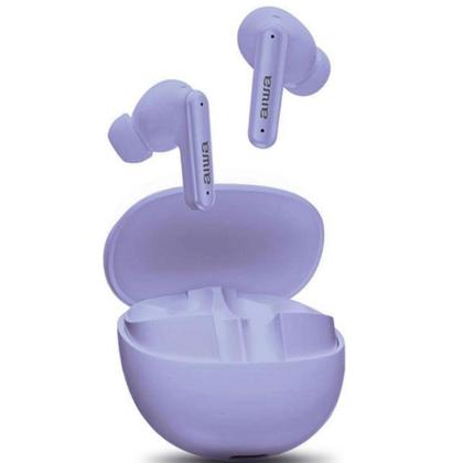 Imagem de Fone De Ouvido Eardbud Aiwa Aws-eb-04-p Bluetooth Ipx4 Roxo