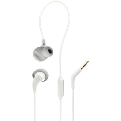 Imagem de Fone de Ouvido Esportivo JBL Endurance Run 2, com Microfone, Resistente a Água, Branco - JBLENDURRUN2WHT
