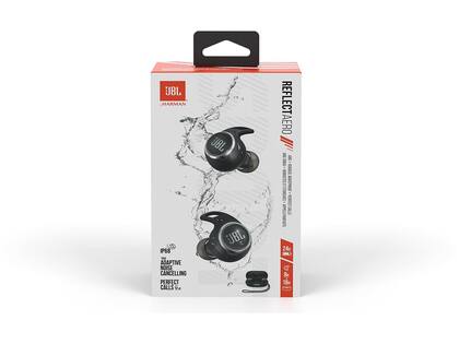 Imagem de Fone de Ouvido Esportivo Sem Fio JBL Reflect Aero, Bluetooth, com Microfone, À Prova d' Água, Preto - JBLREFLECTAEROBLK