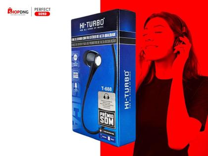 Imagem de Fone De Ouvido Estéreo C/ Microfone T-688 Qualidade Som - Turbo
