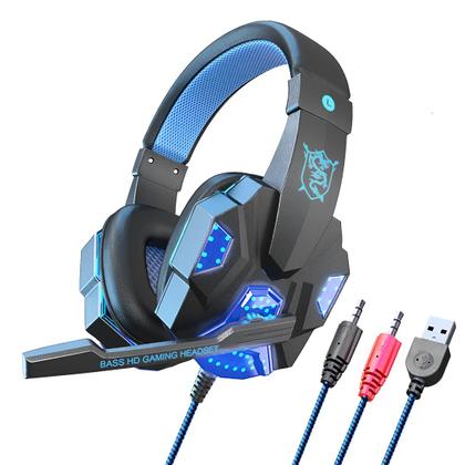 Imagem de Fone de Ouvido Gamer Soyto SY830MV LED Azul com Microfone HD