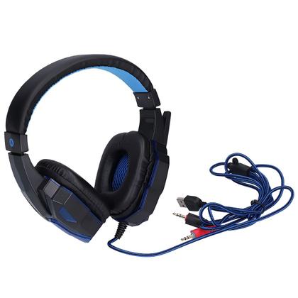 Imagem de Fone de Ouvido Gamer Soyto SY830MV LED Azul com Microfone HD