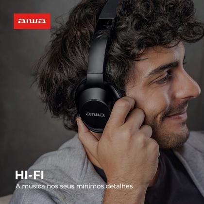 Imagem de Fone de ouvido Headphone Aiwa HP-05 HI-FI ANC NFC BT APP