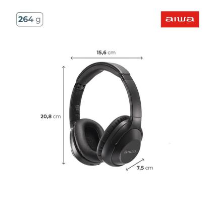Imagem de Fone de ouvido Headphone Aiwa HP-05 HI-FI ANC NFC BT APP