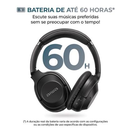 Imagem de Fone de ouvido Headphone Aiwa HP-05 HI-FI ANC NFC BT APP
