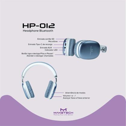Imagem de Fone De Ouvido Headphone Maketech Bluetooth 5.1 Microfone
