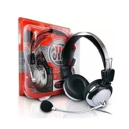 Imagem de Fone De Ouvido Headphone Preto E Prata Headset Lan House