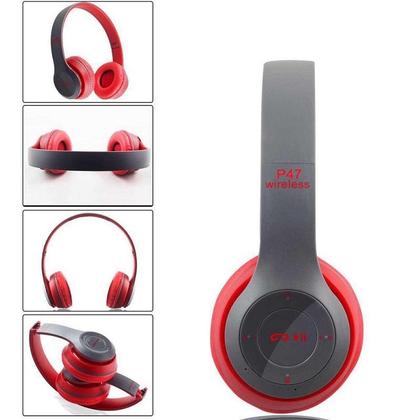 Imagem de Fone de Ouvido Headset Bluetooth P47 Estéreo Super Sonoridade Wireless