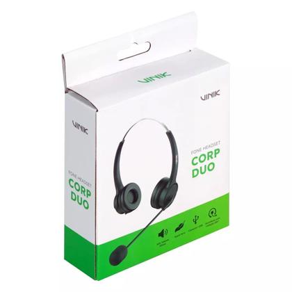 Imagem de Fone de Ouvido Headset CORP Duo USB - VK500 - Vinik