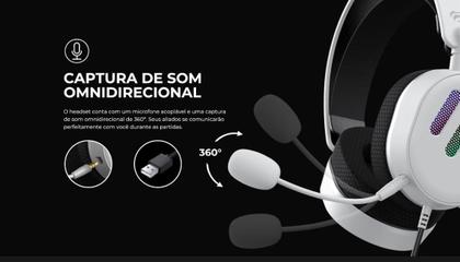 Imagem de Fone De Ouvido Headset Gamer Havit H2038u Color Branco