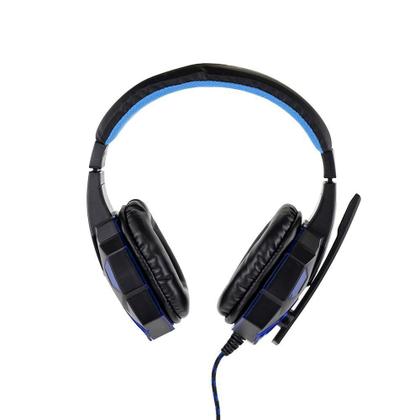 Imagem de Fone de Ouvido Headset Gamer Sate Preto/Azul com Luz AE-327B