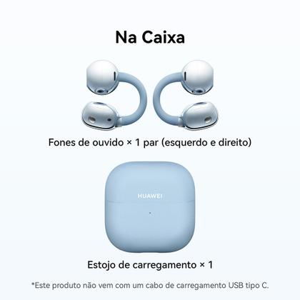 Fone de Ouvido Huawei FreeClip 2 Robin-T10 Azul - Fone de Ouvido