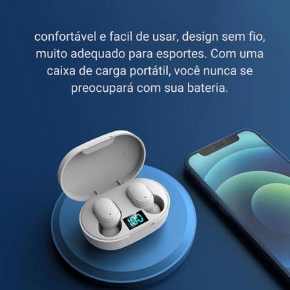 Imagem de Fone De Ouvido In-ear Sem Fio Es6 Preto Bluetooth Lacrado