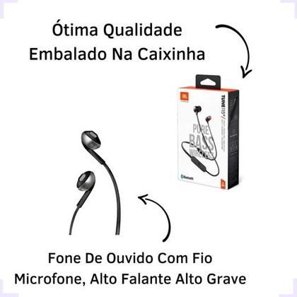 Imagem de Fone De Ouvido In-ear Wireless Bluetoothb Sem Fio Black Mic