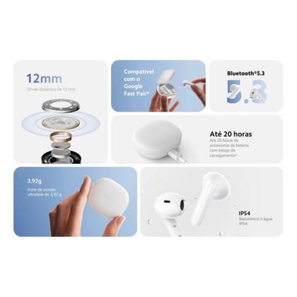 Imagem de Fone De Ouvido Inear Sem Fio Redmi Buds 4 Lite branco