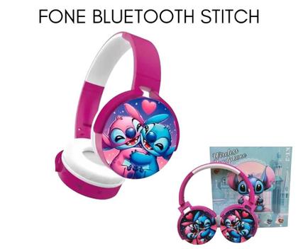 Imagem de Fone de Ouvido Infantil Stitch Sem Fio Menina Menino Com Ajuste