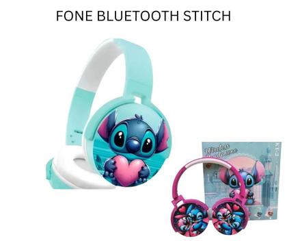 Imagem de Fone de Ouvido Infantil Stitch Sem Fio Menina Menino Com Ajuste