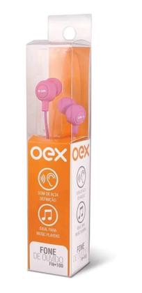 Imagem de Fone de ouvido Intra Auricular FN100 - Rosa - OEX