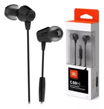Imagem de Fone de ouvido j b l c50hi in-ear com microfone preto