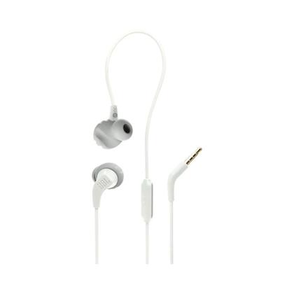 Imagem de Fone de Ouvido JBL Endurance Run 2, Microfone integrado, À prova de suor, Branco - JBLENDURRUN2WHT