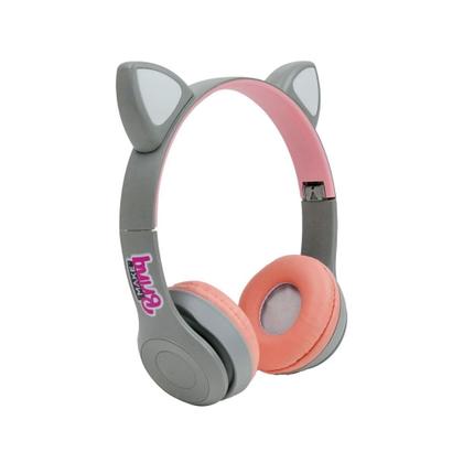 Imagem de Fone de ouvido makebrinq style cat fone bluetooth polibrinq - cinza
