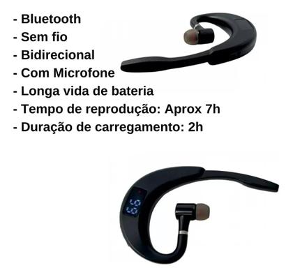 Imagem de Fone De Ouvido - Monofone Com Microfone Bluetooth Auricular