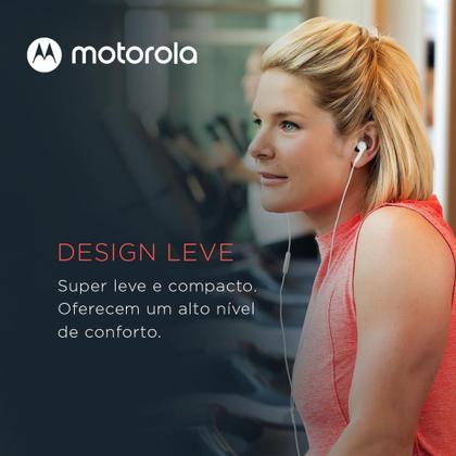 Imagem de Fone De Ouvido Original Motorola Earbuds 2-S com Microfone - Branco