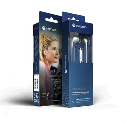 Imagem de Fone De Ouvido Original Motorola Earbuds 2-S com Microfone - Branco