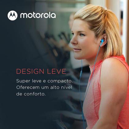 Imagem de Fone De Ouvido Original Motorola Earbuds 2-S com Microfone Conexão P2 - Azul