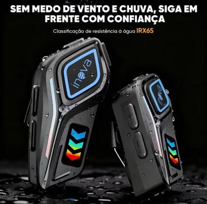 Imagem de Fone De Ouvido Para Capacete Bluetooth Headset Rgb Sem Fio