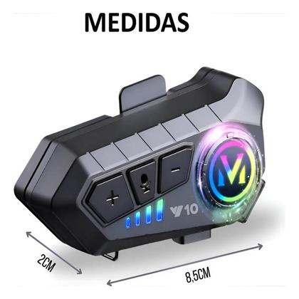 Imagem de Fone de ouvido para capacete Bluetooth Y10 Intercomunicador Comunicador Sem Fio