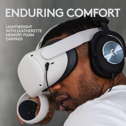 Imagem de Fone de ouvido para jogos Logitech G PRO para Oculus Quest 2 - Oculus Ready