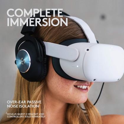 Imagem de Fone de ouvido para jogos Logitech G PRO para Oculus Quest 2 - Oculus Ready