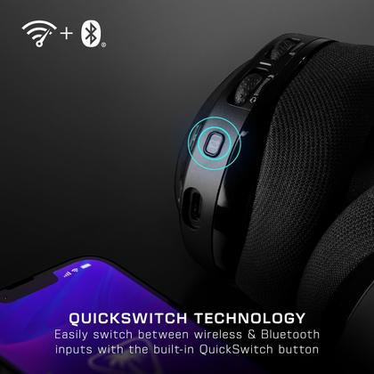 Fone de ouvido para jogos Turtle Beach Stealth 600 Wireless Preto