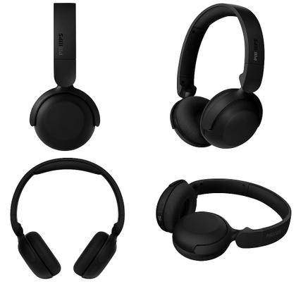 Imagem de Fone de Ouvido Philips Bluetooth TAH2209BK com Bateria 25h Microfone Graves Potentes Modo Gamer Dobravel e Leve Preto Id