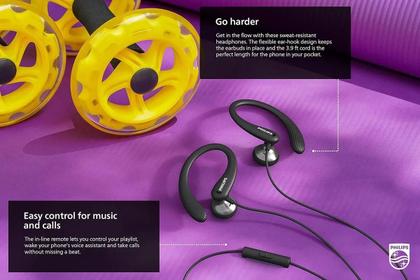 Imagem de Fone de Ouvido Philips TAA1105BK00 com Microfone e Cabo de 1.2 Metros Preto