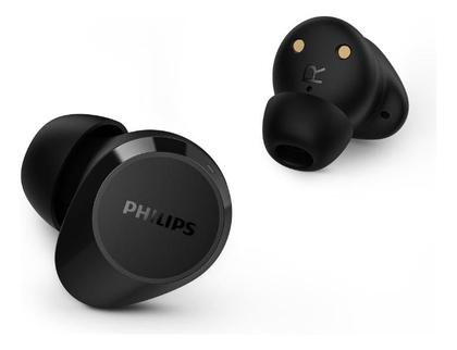 Imagem de Fone de Ouvido Preto Bluetooth Academia Buds Philips TAT1209 TWS Earbuds Fone Sem Fio Cancelamento de Ruído