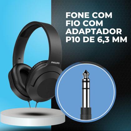 Imagem de Fone De Ouvido Preto Com Fio Potente Bom Grave Tah2005 bk 00 Preto