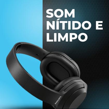 Imagem de Fone De Ouvido Preto Com Fio Potente Bom Grave Tah2005 bk 00 Preto