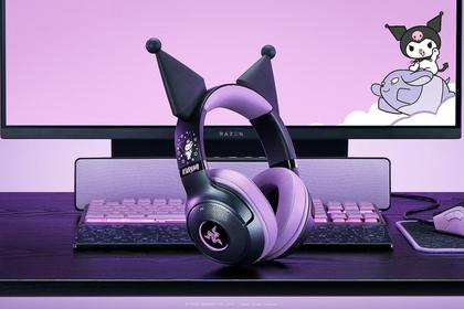 Fone de ouvido Razer Kraken Kuromi Edition V2 BT Wireless RGB