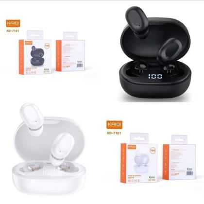 Imagem de Fone de Ouvido s/Fio Bluetooth Kaidi KD-7101 Branco