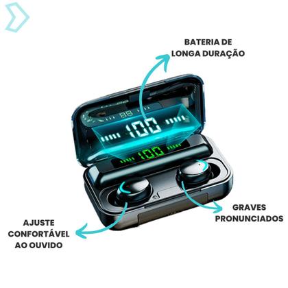 Imagem de Fone De Ouvido Sem Fio Bluetooth 5.0 Esportivo Tws In-ear Estéreo Compatível Com Android Ios