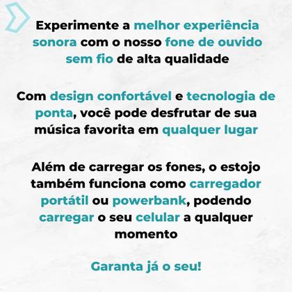 Imagem de Fone De Ouvido Sem Fio Bluetooth 5.0 Esportivo Tws In-ear Estéreo Compatível Com Android Ios