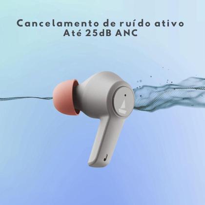 Imagem de Fone De Ouvido Sem Fio Bluetooth Airdopes 411 Anc Boat Bege