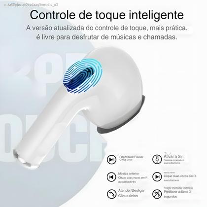 Imagem de Fone de Ouvido Sem Fio Bluetooth AirPro 2 com Estojo de Carregamento Som Imersivo e Conforto Premium