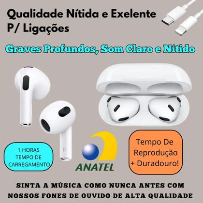 Imagem de Fone De Ouvido Sem Fio Bluetooth compatível IPhone 12 13 14 14 pro Max / 15 16 Todos Modelos IPhone