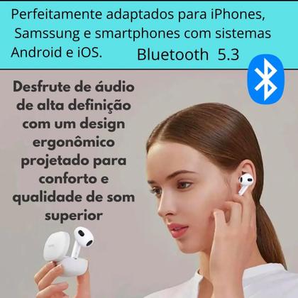 Imagem de Fone De Ouvido Sem Fio Bluetooth compatível IPhone 12 13 14 14 pro Max / 15 16 Todos Modelos IPhone
