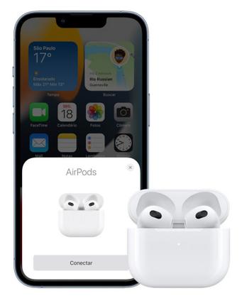 Imagem de Fone De Ouvido Sem Fio Bluetooth compatível IPhone 12 13 14 14 pro Max / 15 16 Todos Modelos IPhone