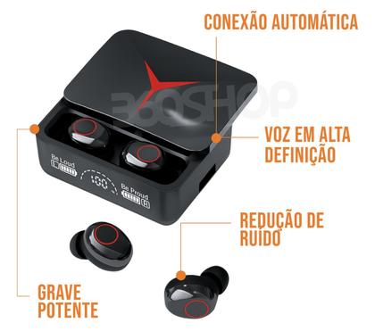 Imagem de Fone De Ouvido Sem Fio Bluetooth F9-5 Touch Display Led