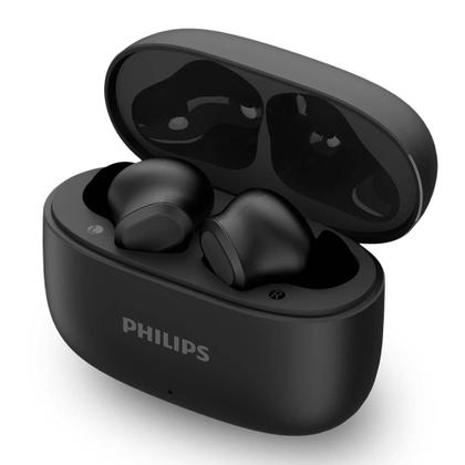 Imagem de Fone de Ouvido Sem Fio Bluetooth Philips TWS Intra-auricular Preto com Microfone, IPX4
